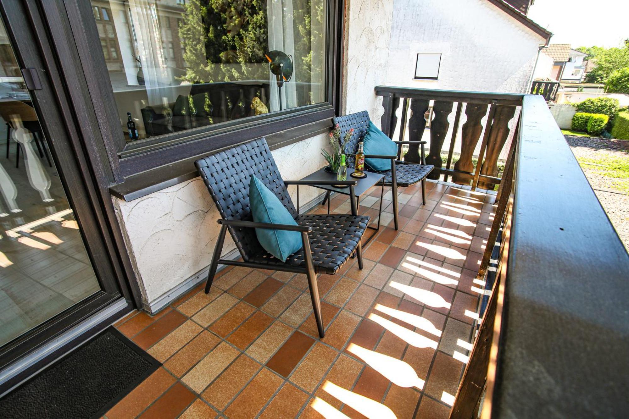 Zentral - Gemuetlich - Kueche - Balkon - Garage Daire Bad Lippspringe Dış mekan fotoğraf